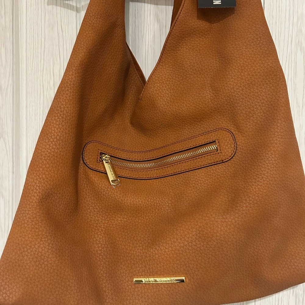 Steve Madden Brown Leather Shoulder Bag